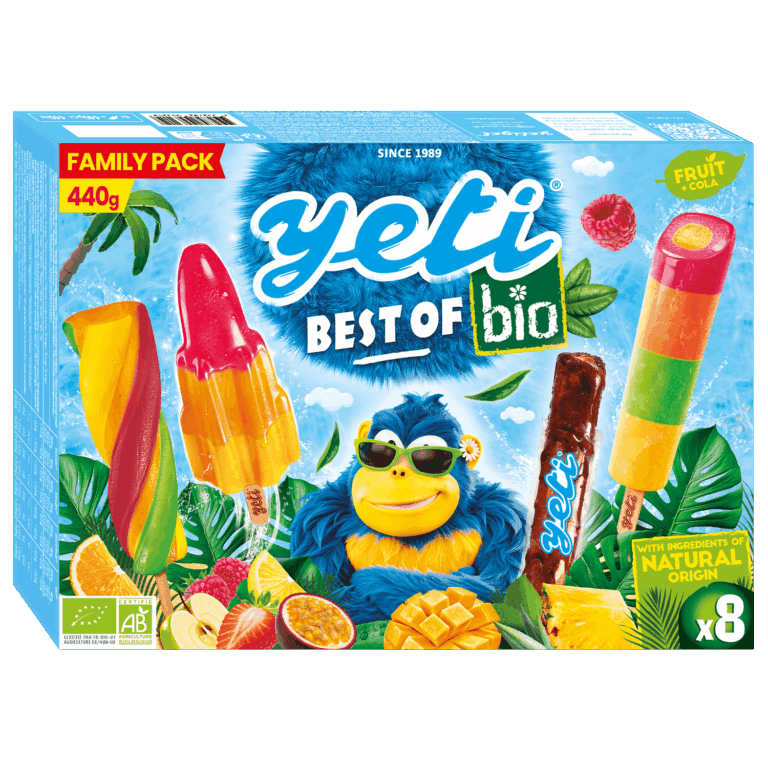 YETI Best of Bio - Glaces à l'eau et aux fruits BIO